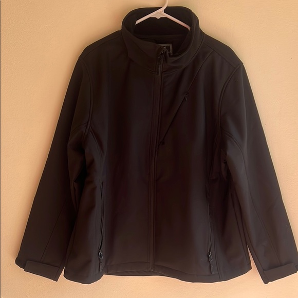 Pulse Men's Black Windbreaker Jacket Waterproof Softshell - Picture 1 of 2